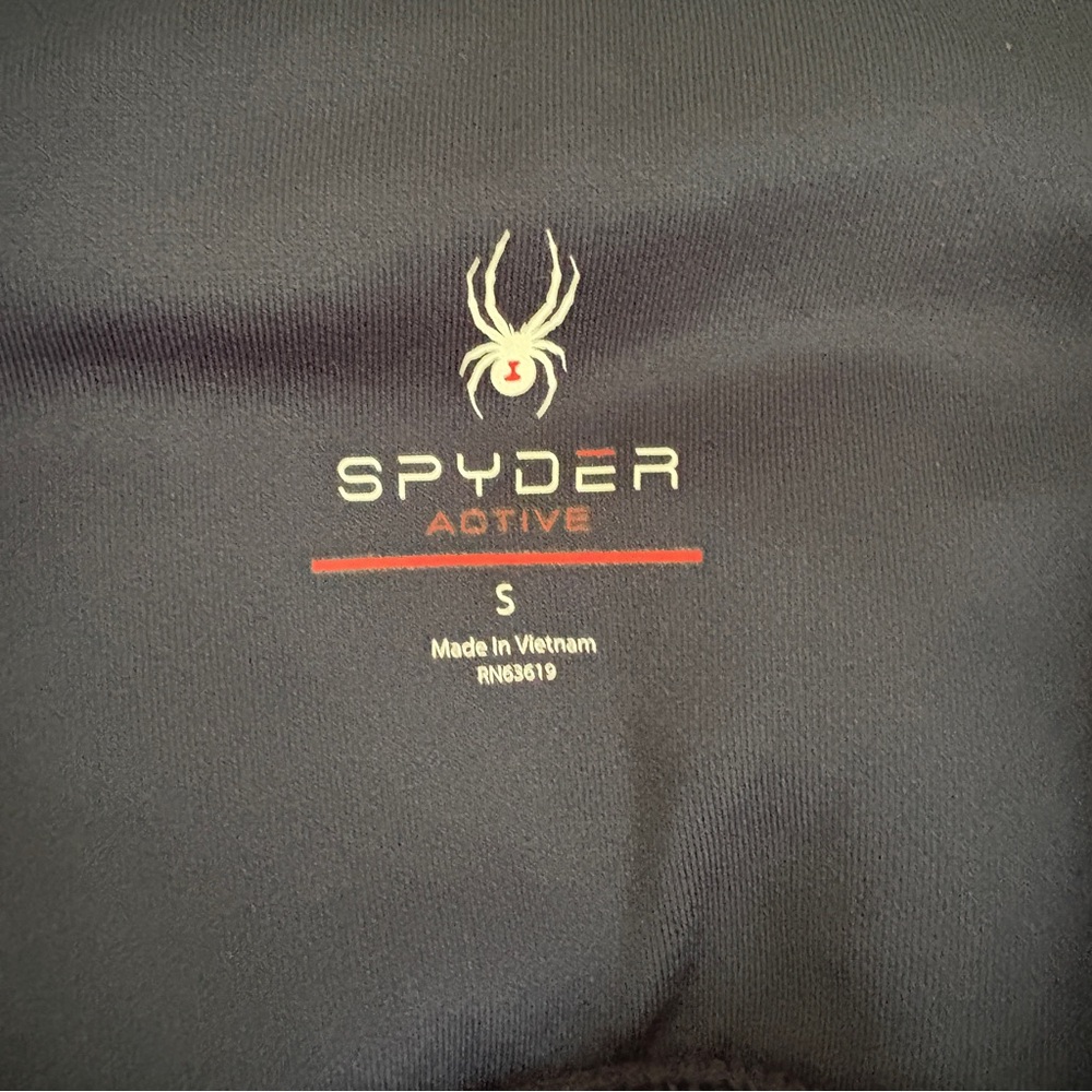 Spyder Active | Women’s 33” Fuzzy Lined Navy Blue Leggings w/ Back Pocket Size S - Picture 6 of 7